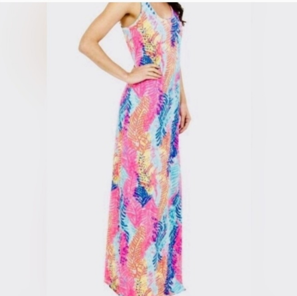 Lilly Pultizer Betty Maxi Dress 👗 Electric Feel Size L NWOT
